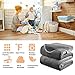 DREAMFLYLIFE Fleece Blanket 380 GSM Anti-Static Super Soft Lightweight Summer Cooling Warm Fuzzy Bed Blanket Couch Blanket (King, Dark Grey)