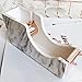 White Marble Texture Desktop Adhesive Tape Dispenser Rose Gold Tone 1