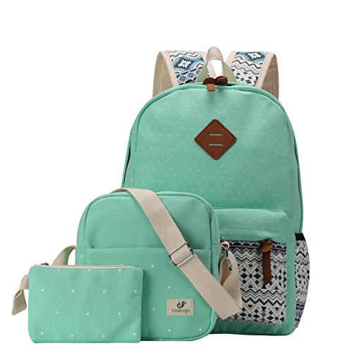Girly School Backpacks Daypack Bookbags Casual College For Teens With Pencil Bags