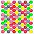 KEVENZ 40mm Beer Ping-Pong Multipul Color Balls,Washable Plastic Glow In The Dark, Plastic Table Tennis Ball (Pong Games 50-Pack,144-Pack)