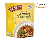 Tasty Bite Vegetable Tikka Masala 10 Ounce (Pack of 8), Fully Cooked Indian Entr&eacute;e with Vegetables & Aromatic Spices in Creamy Tomato Sauce, Vegetarian, Gluten Free, Ready to Eat