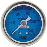 Allstar Performance ALL80208 0-1500PSI NOS Glycerine Filled Shockproof Pressure Gauge