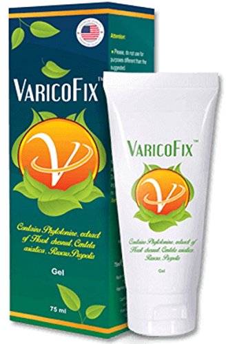 Varicofix Varicofix Anti Varicose Spider Veins Natural Ingredients Gel for Treatment & Prophylaxis 2.5 Oz Exclusively From Manufacturer
