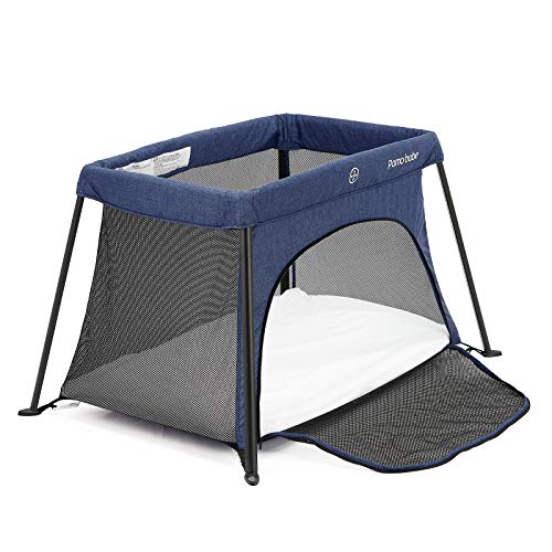 Lightweight Foldable Travel Crib, Portable Play Yard with Carry Bag for Infant Toddler Newborn