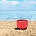 TOPFUND C Note Crystal Singing Bowl Root Chakra Red Color 12 inch O-ring and Rubber Mallet Included