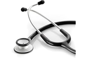 ADC Adscope Lite 619 Ultra Lightweight Clinician Stethoscope with Tuneable AFD Technology, 31 inch Length, Black