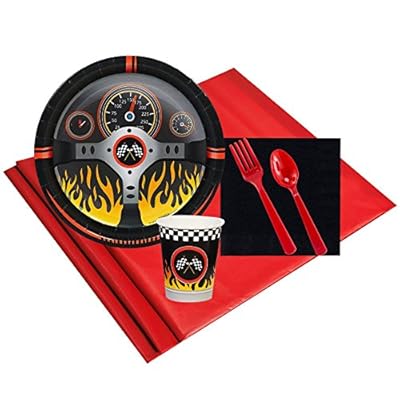 Racecar Racing Party Supplies - Party Pack for 8 Guests