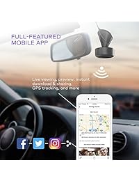 Dash Cam, VAVA 1920x1080P60fps Cámara Wi Fi para automóvil con sensor de visión nocturna de Sony, grabador de cámara con tablero de instrumentos con GPS, modo de estacionamiento, G Sensor, soporte de 128 GB como máximo