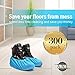 Premium Disposable Boot & Shoe Covers | 300 Pack of Large, XL and XXL | Extra Thick, Non Slip Booties, Protects Floors & Carpets for Indoor or Outdoor (Size US Men's 10+ & Women's 8+) | By A.X.I.