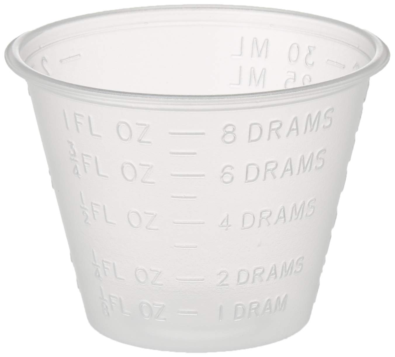 Dynarex 4258 Medicine Cup (Polyethylene), 100 Count, 1 Sleeve, Clear: Industrial & Scientific
