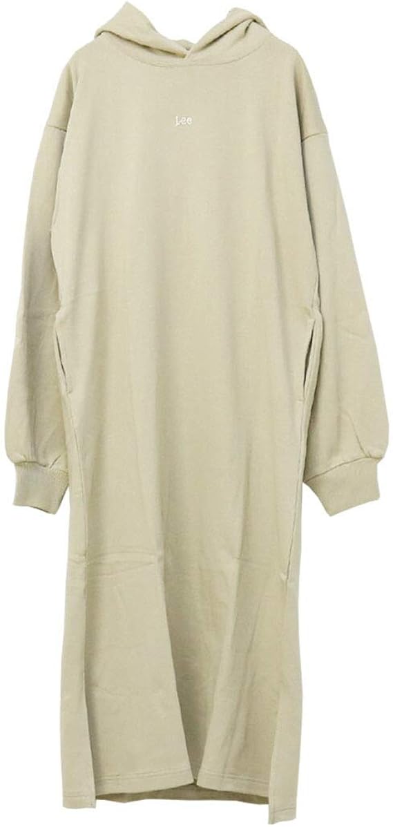 Amazon リー Lee ロゴドレス Lt7035 秋冬 パーカーワンピース 刺繍 ロング丈 ワイド レディース トップス ワンピース チュニック 通販