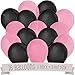 Chic 30th Birthday - Pink, Black and Gold - Confetti and Balloon Birthday Party Decorations - Combo Kit