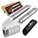 ChaMond Home Stainless Steel Professional Garlic Press and FDA Approved Silicone Garlic Peeler