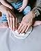 Pearhead Babyprints Baby Handprint and Footprint Deluxe Desk Photo Frame & Impression Kit, Tabletop Nursery Keepsake For Baby Girl Or Baby Boy, White