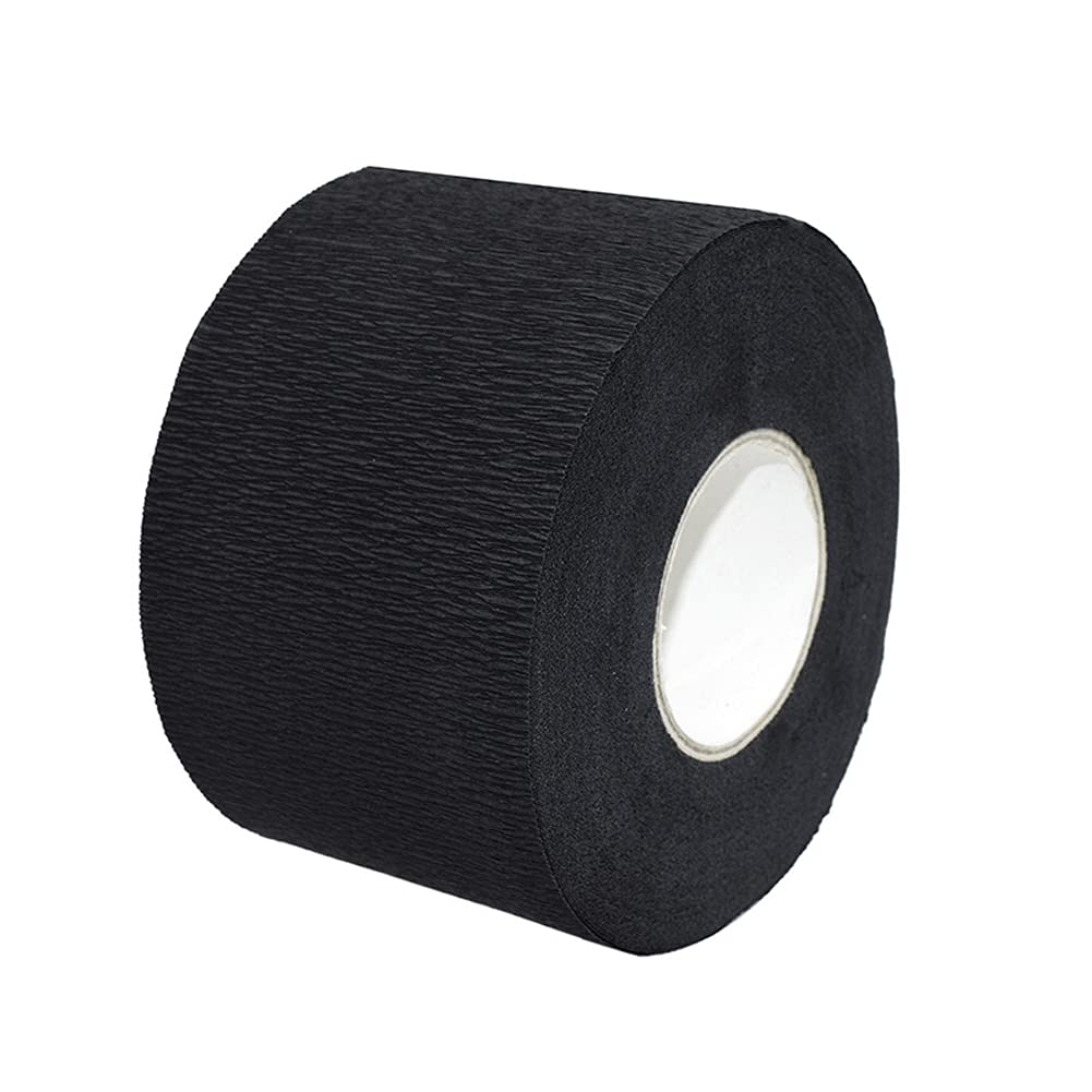 100 Pcs/Roll Barber Neck Paper Professional Disposable Black Waterproof Stretchy Band Neck Strip for Salon Haircut Styling