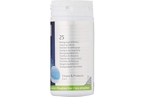 Two-in-one type (suitable for all coffee machines), cleaning tablets - packed in a jar, each pack contains 25 tablets - 1 bot