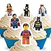 Cakeshop 12 x PRE-CUT Lego Movie Stand Up Edible Cake Toppers