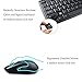 UHURU Wireless Keyboard and Mouse, 2.4GHz Keyboard Mouse Combo and Mouse Pad with Whisper-quiet Full-size Keyboard Design for Windows, Notebook, PC, Smart TV
