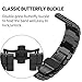 ANCOOL Compatible Garmin Fenix 5X Band Easy Fit 26mm Width Soft Silicone Watch Strap Replacement for Garmin Fenix 5X/Fenix 3/Fenix 3 HR - Black