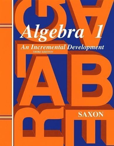Amazon.com: Homeschool Kit 1998: Third Edition (Saxon Algebra 1