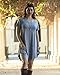 JollieLovin Women's Tunic Casual Short Sleeve Swing Loose T-Shirt Dress (Heather Gray, 2X)