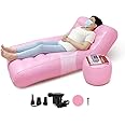 AOSSA BBL Chair After Surgery for Butt with Hole Inflatable Sofa BBL Sleeping Pillow Post Surgery Supplies BBL Bed Mattress Inflatable Couch with Ottoman Blow Up Lounge Chair BBL Recovery Kit