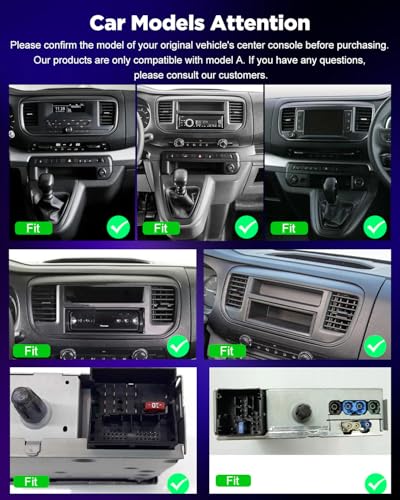4+64G Car Radio for Citroën Jumpy 3/Peugeot Expert/Toyota Proace 2016-2021 with Carpla Android Auto - Radio Support WiFi GPS Steering Wheel Control + Reverse Camera