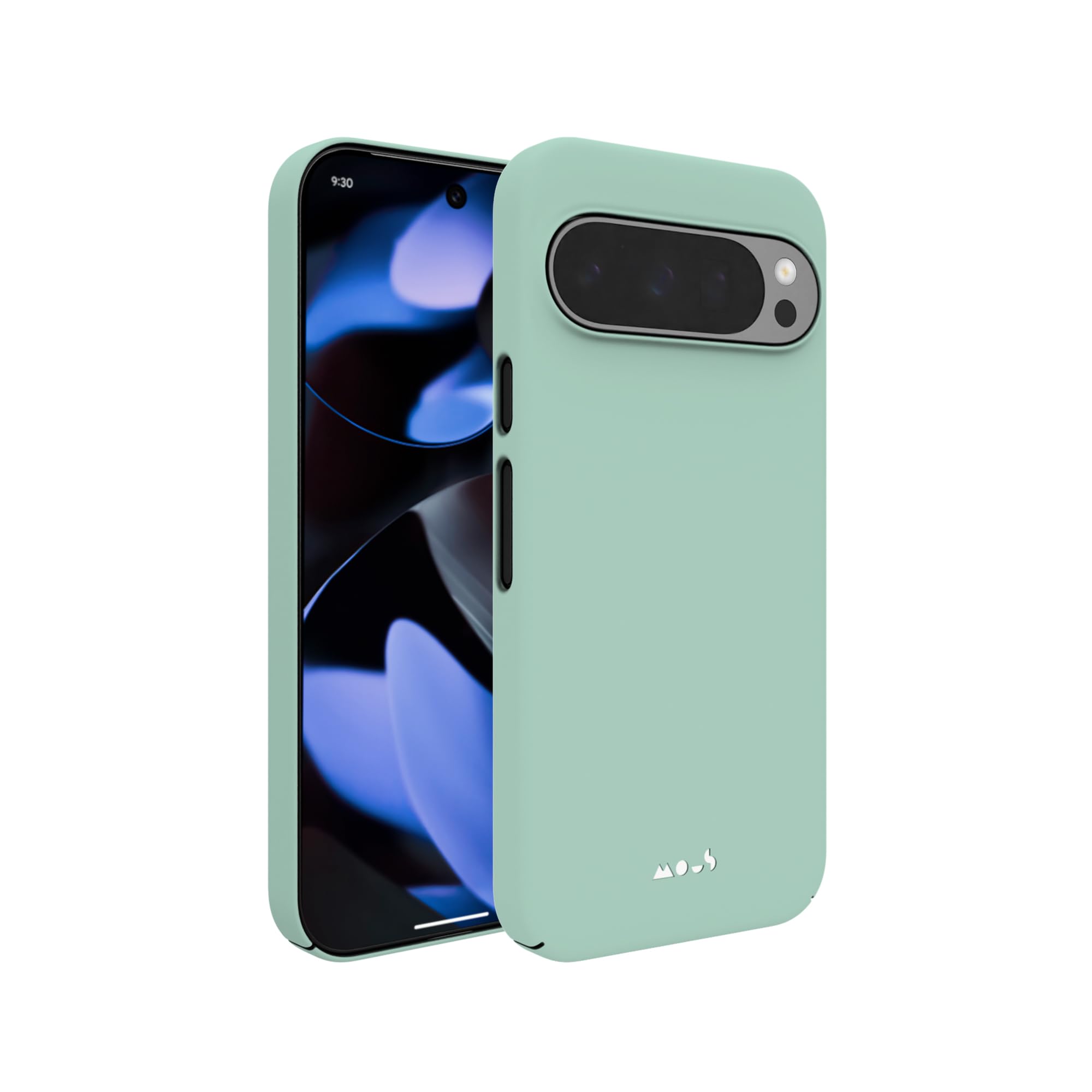 Mous for Google Pixel 9 Pro Case MagSafe Compatible - Super Thin - Magnetic Phone Cover - Mint Green