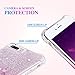 Ruky iPhone 7 Plus Case, iPhone 8 Plus Glitter Case, Gradient Quicksand Series Bling Liquid Floating TPU Bumper Cushion Women Girls Case for iPhone 6 Plus 6s Plus 7 Plus 8 Plus, Gradient Pink