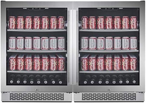 Avallon ABR241SGDUAL 140 Can + 140 Can Built-In Side-by-Side Beverage Cooler