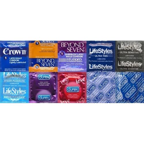 100 Extra Sensitive & Ultra Thin Condoms Variety Pack - Bulgeinbulk's Collection of 10 Different Styles image
