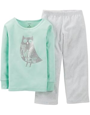 Baby Girls' 2 Piece Pant PJ Set (Baby) - Owl