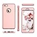 WeLoveCase iPhone 6S Plus 6 Plus Case, Defender Hybrid High Impact Heavy Duty Hard PC Outer Shell with Inner Soft Rubber 3 in 1 Combo Full-Body Armor Protective Case for iPhone 6 Plus (Rose Gold)