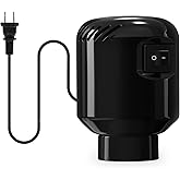 BAMCOO Electric Pump for Vacuum Storage Bags Travel Vacuum Pump for Various Vacuum Seal Bags Portable Vacpack Air Pump for Compression Clothing Blanket Luggage Black (Storage Bag Not Included)