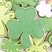 Ann Clark Cookie Cutters 2-Piece St. Patrick's Day Shamrock Cookie Cutter Set with Recipe Booklet, 2.6