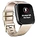 Tobfit Sport Bands Compatible with Versa/Versa Lite/SE, Soft TPU Wristbands Accessories for Women Men, Champagne Gold, Small