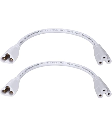 MECCANIXITY Lot de 4 câbles de connecteur de tube LED T5 T8