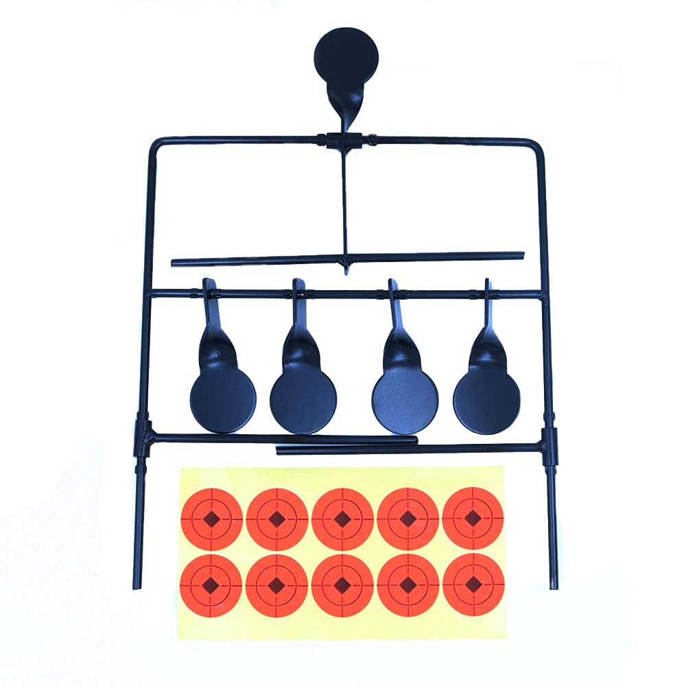 ANCLLO Swinging Target Freestanding Self Resetting Holder Cone Funnel Pellets For Indoor Outdoor Shooting Practice
