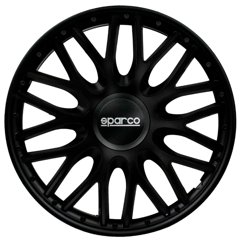 Sparco Wheel Covers Roma - 13-inch - Black - Set of 4 pieces