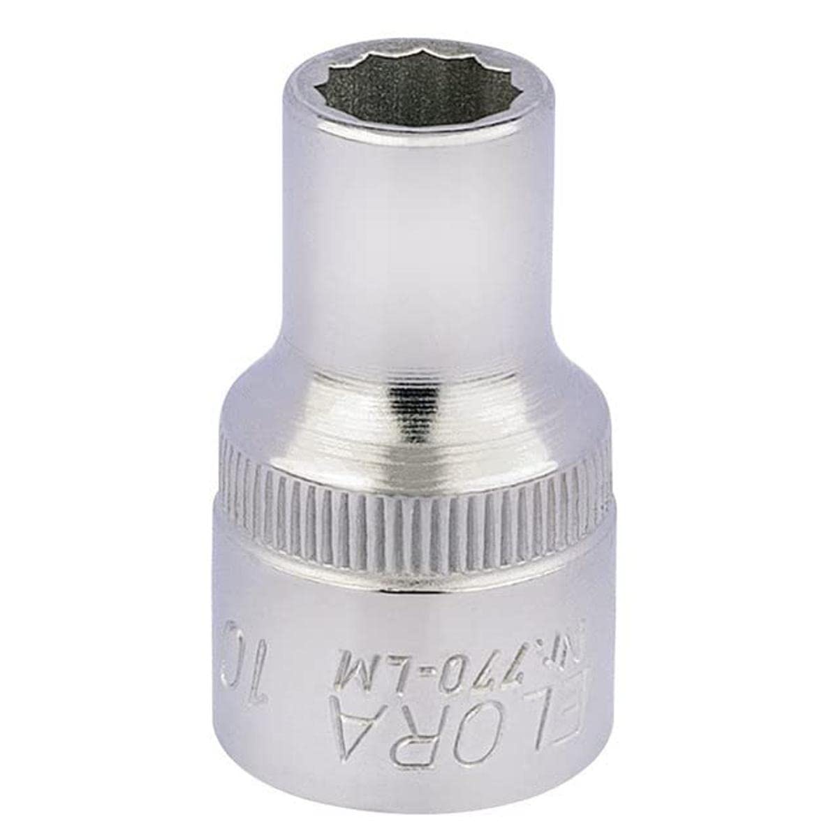 Draper 24559 Elora Bi-Hexagon Socket, 1/2" Square Drive, 10mm, Blue โ image 1