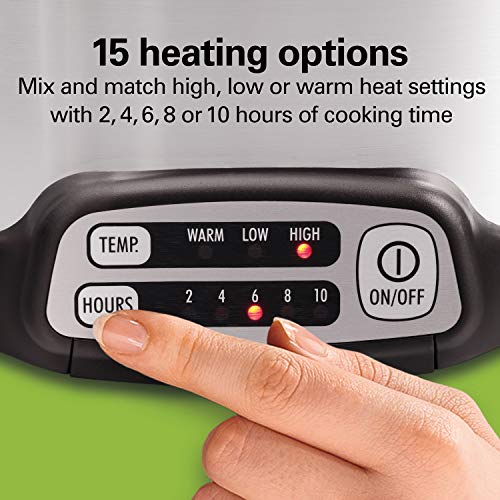 Hamilton Beach 33662 Programmable Slow Cooker with 6 Quart Stovetop