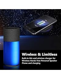 LANNIU   Altavoz portátil inalámbrico con Bluetooth V4.2, 10 W, sonido estéreo, Active Extra Bass, estéreo inalámbrico, impermeable, IPX5, 10 horas de duración de la batería, ducha para niños