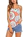 SoTeer Womens Sexy Print Straps Camisoles Tank Tops Vest Cami Blouse