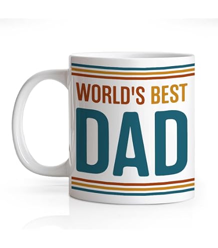 Best Cat Dad Ever Cute - Bicchiere con manico e coperchio con cannuccia