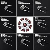 8 in 1 Prebuilt Coils Kit for Craft Hobby Use, Kanthal A1 Material, 48 Pieces For Home Use