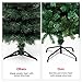 Goplus 6ft Artificial Christmas Tree with Solid Metal Stand for Holiday Indoor and Outdoor Decoration, Green