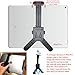Universal HDX Tablet Camera Video Record Periscope Tripod Holder Mount with Dual 360° Swivel Adjust Joint for 7-12-inch Tablets like Apple iPad Pro Air Mini, Galaxy Tab S E A & Surface Pro Slate