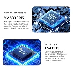 SMSL AO300 MA5332MS Class D Power Amplifier CS43131