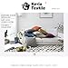 Kevin Textile Pillow Case Faux Linen Toss Soft Throw Cushion Covers for Couch, Invisible Zipper, 18x18 inches(Set of 2, Black)