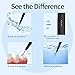 Teeth Calculus Remover, Dental Tools, Electric Tartar Scraper Plaque Remover Stainless Steel Dental Cleaner by iFanze (Black)